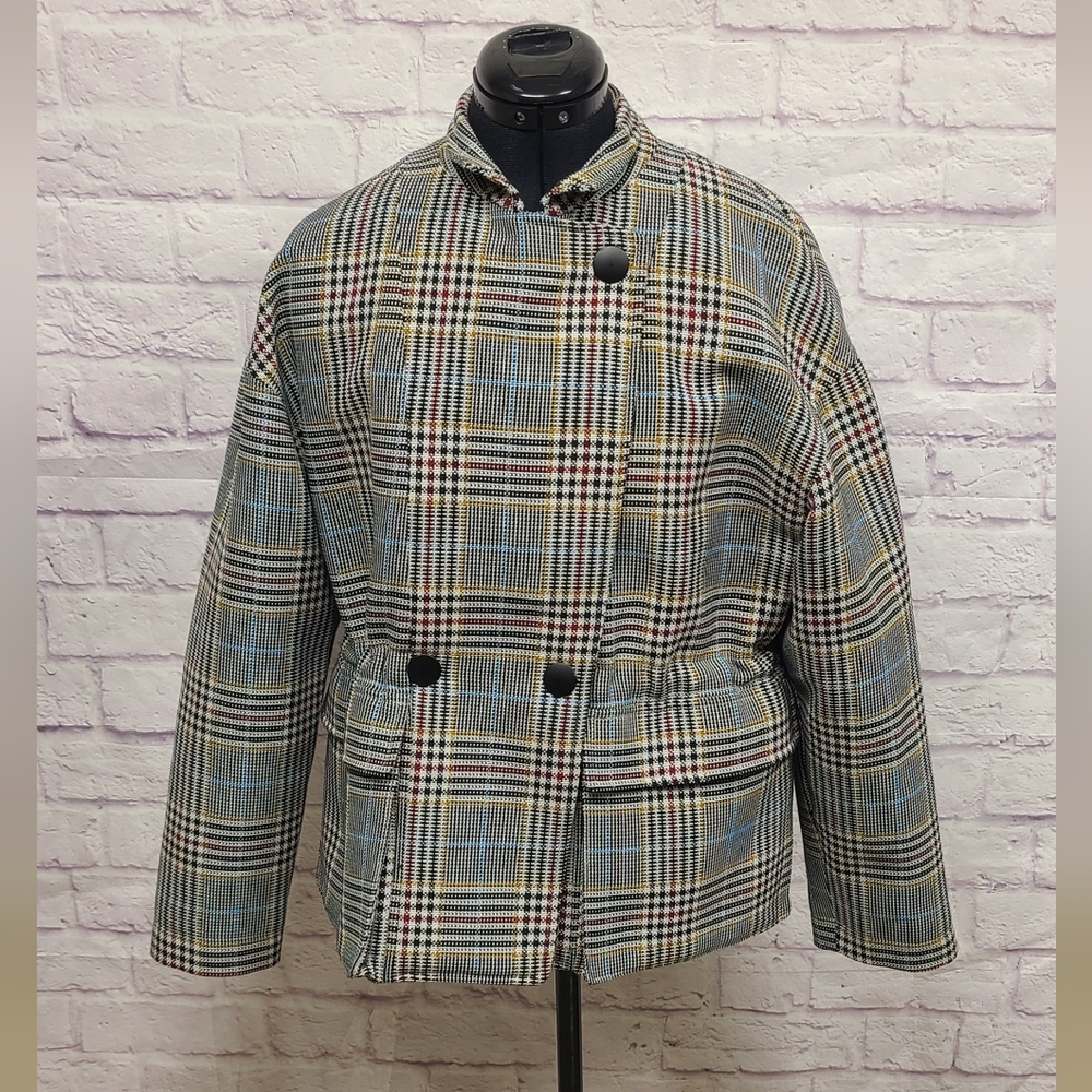 ba&sh Beth Plaid‎ Coat Jacket Medium